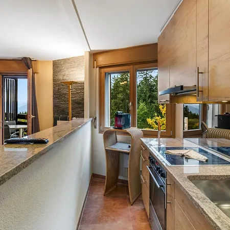 Chaleureux Studio Avec Vue Sur Les Montagnes * Crans-Montana